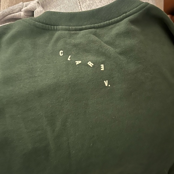 Worn once varsity stripe Clare v. Sweatshirt - Picture 4 of 4